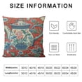 thumbnail image 5 of HENGT Chinese Style Pillow Cases Orange Red Chinoiserie Floral Blue and White Porcelain Vase Throw Pillow Covers Decorative Cushion Cover Cases for Living Room Bedroom Sofa Car Home Decor, 5 of 5