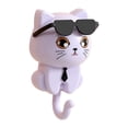 thumbnail image 2 of 5xCreative Cute Wall Hook For Bathroom Decorativo Kitchen Coat Hook Mount Wall Violet, 2 of 8