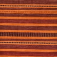 thumbnail image 1 of Ahgly Company Indoor Square Abstract Orange Red Abstract Area Rugs, 7' Square, 1 of 6