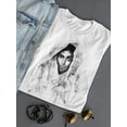 thumbnail image 3 of Watercolor Indian Woman Gorgeous T-Shirt Women -Image by Shutterstock, Female XX-Large, 3 of 4