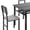 Gray Tabletop + Gray Chair, variant on Legahome Dining Table Set for 6, Modern Industrial 6 Piece Dining Set with Storage Racks, Compact Kitchen Dining Room Set, Gray Table Top & Gray Chair