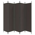 thumbnail image 2 of vidaXL 6-Panel Room Divider Brown 300x200 cm Fabric, 2 of 5