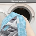 thumbnail image 6 of Mosaic Dog Crate Cover, Antique Retro Style Flower Bouquets Motif of Classic Rococo Effects Feminine, Easy to Use Pet Kennel Cover Small Dogs Puppies Kittens, 7 Sizes, Pale Azure Blue, by Ambesonne, 6 of 6