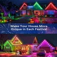 thumbnail image 3 of Smart RGB LED Strip Lights 16 Million Colors60 Modes, TUYA App Voice Music Control, IP67 Waterproof, for Eave Lawn Fence Pool Christmas Party Decor, 3 of 13