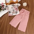 thumbnail image 5 of TAIAOJING Off Shoulder Flower Print Polyester Outfit Sets (Girl's), 5 of 8