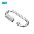 thumbnail image 3 of Uxcell 4mm Steel Chain Quick Links Screw Locking Chain Connector Ring Hook Clips 44 Lbs Silver 5 Pack, 3 of 6