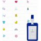 thumbnail image 1 of 14 insignias de identificación de enfermera de parto y parto de plástico horizontal de 2 x 3 x 0,1 pulgadas con oso, pato, camiseta, arcoíris, nudo de mariposa, huellas y botella., 1 of 5