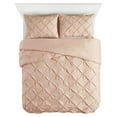 thumbnail image 2 of Better Homes & Gardens Blush Cotton Blend Pintuck 3-Piece Comforter Set, Full/Queen, 2 of 7