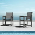 thumbnail image 3 of JUSTLET Outdoor Patio Dining Chairs Set of 2, 2 Chairs, Grey, 3 of 7