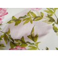 thumbnail image 4 of oneOone Cotton Poplin Fabric Watercolor Leaves & Peony Floral_Printed Fabric 1 Yard 56 Inch Wide, 4 of 4