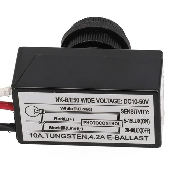 Dc12V-48V Street Light Control Switch Button Style Dusk To Dawn Photocell Sensor