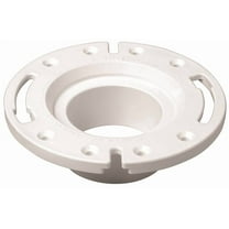 Oatey 3 in. PVC Spigot Fit Closet Flange with Plastic Ring - 43585