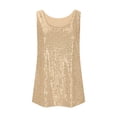 thumbnail image 4 of Toddler Kids Girls Tank Tops Casual Glitter Tank Top For Sparkling Sequin Sleeveless Tee Lightweight School Top Fit Casual Loose Tops 14-15 Years, 4 of 6