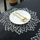 thumbnail image 5 of Juego de tapete de mesa prensado para mesa de comedor, tapete de cocina lavable y lavable, utilizado para tapete de decoración de mesa de boda navideña, 5 of 5