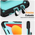 thumbnail image 7 of Case for Xiaomi Redmi Pad SE 8.7 inch 2024, 360 Rotating Stand Handle Shoulder Strap Heavy Duty Shockproof Cover, Sky Blue PC, 7 of 7