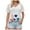 Navy, variant on TTUHYWXI Women's Cute Cartoon Graphic Tees Cat Print T Shirt Crew Neck Lace Short Sleeve Casual Tops (Purple, XL)