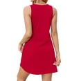 thumbnail image 4 of Fantaslook Summer Dresses for Women Casual V Neck Sleeveless Sundresses Floral Beach Short Dress with Pockets, 4 of 8