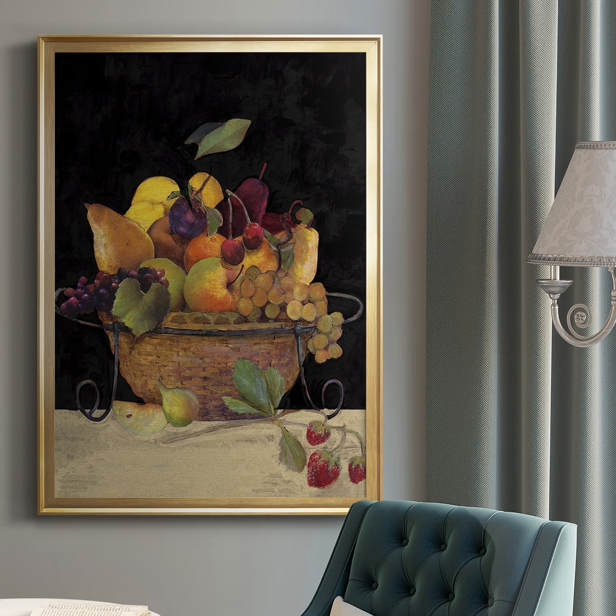 Fruit Basket II Revisit Premium Framed Print - Ready to Hang