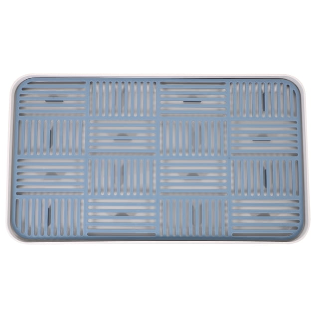 Shisuyan Plateau de Service Double Couche Antidérapant 1Ensemble 15.4X8.7in