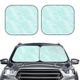 thumbnail image 2 of Xecao Blue Bright for Foldable Car Sun Shades (2-Pack) offer sun protection with an easy-fold design for convenient windshield shading., 2 of 7