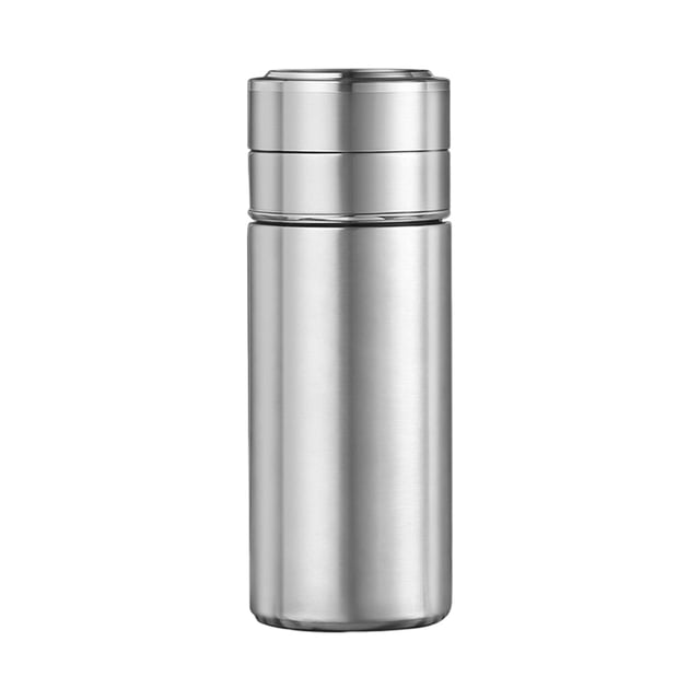 Wosthever Taza de vacío portátil de viaje para el hogar, oficina, Hotel, bebidas, té, gran capacidad, botella térmica de acero inoxidable, recipiente Teteras Plata Tipo 1 300ml Wosthever HA071748-01