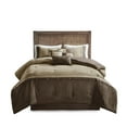 thumbnail image 2 of GDF Studio 7 Piece Faux Suede Queen Comforter Set with Pillows, Lodge Cabin Design, Brown, 2 of 12
