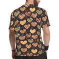 thumbnail image 2 of Wukai Heart Print Men's Short-Sleeved Mesh T-Shirt,Quick-Dry Short Sleeve Workout T-Shirt-3X-Large, 2 of 8