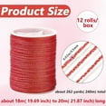 thumbnail image 2 of 0.5MM 12 Colors 6 Ply Multicolor Metallic Cord Gold Silver Shimmer Thread Polyester Tinsel Glitter String Hanger Bulk Rolls Gift Wrapping Christmas Bracelets Supply Mixed Color, 2 of 9