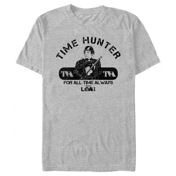 Men's Marvel Loki Hunter B-15 Graphic Tee Athletic Heather Small
