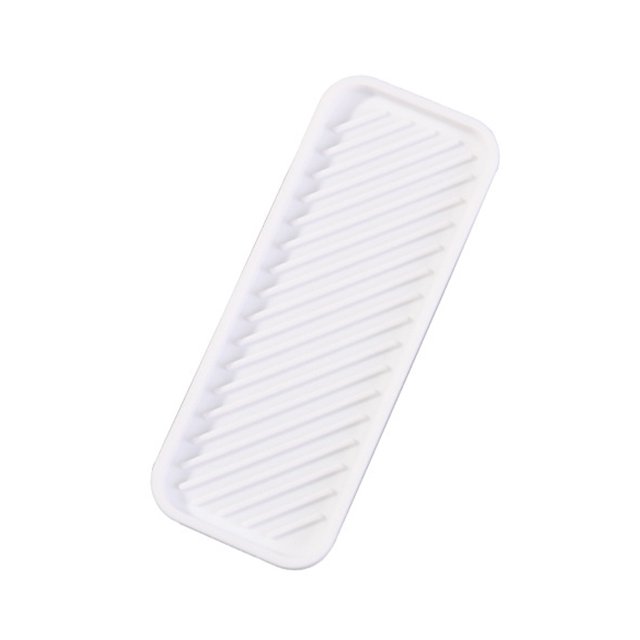 Bewildely Almohadilla de drenaje para cocina, vajilla resistente al calor, alfombrilla de secado de taza de agua, Protector de bandeja de drenaje Almacenamiento y organización del hogar Blanco