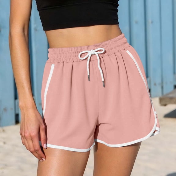 Yoga Shorts for Women High-Waisted 3 Inch Inseam Performance Gym Wear Breathable Lightweight Stretchy Comfort for Daily Fitness, ****, Pink