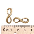 thumbnail image 3 of Lead Free & Nickel Free Bronze Alloy Charms Infinity Pendants for Jewellery Making about 23mm long 8mm wide 2.5mm thick hole: 8x5mm, 3 of 4