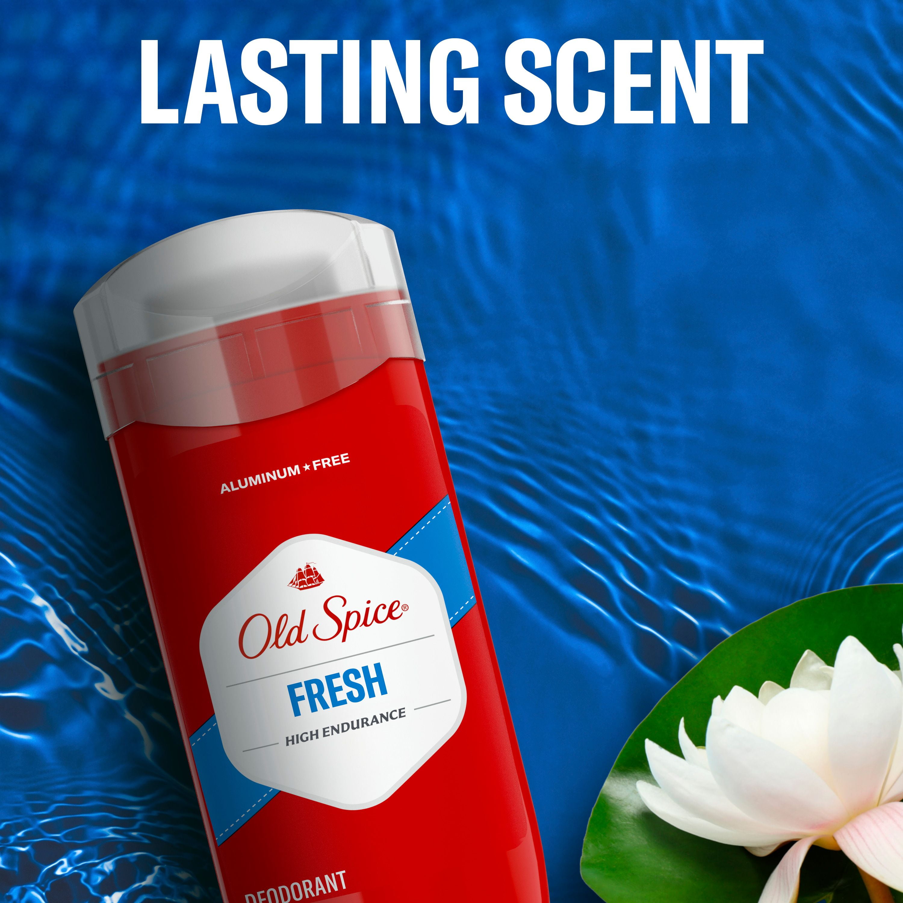 Désodorisant High Endurance Old Spice pour hommes, sans aluminium, protection 48 heures, parfum Fraîcheur