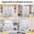 thumbnail image 6 of Lavender Floral Kitchen Curtains 63 Inch Length, Spring Flowers Botanical Plants Grommet Top Bedroom Living Room Curtains, Light Filtering Cafe Curtain Drapes 2 Panels Set 104''x63'', 6 of 9