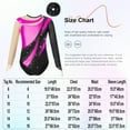 thumbnail image 5 of TSSOE Kids Girls Shiny Rhinestone Mesh Long Sleeve Gymnastics Leotard Tumbling Ballet Dance Bodysuit and Hair Band Set Hot Pink 10, 5 of 5