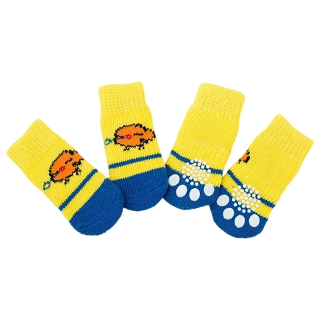Dog Socks Pet Clothes Non Scratch Puppy Booties with 3D Toys for Small Medium Dogs Indoor Outdoor Use