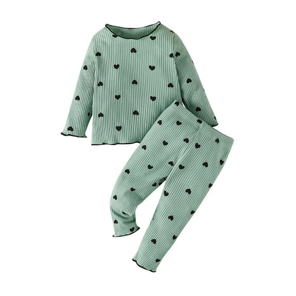 Hpgjzj Little Girls 2 Piece Outfits Long Sleeve Sweatshirts Top and Leggings Set School Outfits Kids Clothing Set