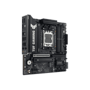 ASUS TUF GAMING B850M-E WIFI AMD B850 mATX motherboard, 8+2+1 80A DrMOS power stages, DDR5, PCIe 5.0, three M.2 slots, WiFi 6E, 2.5Gb Ethernet, DisplayPort, HDMI, rear USB-C 10Gbps and front USB-C 5Gb