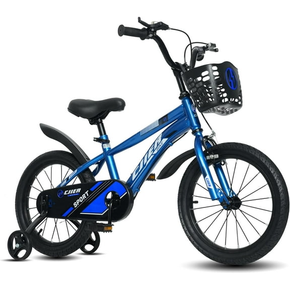 16" Kids Bike for Boys and Girls, Wanan Boys Bicycles with Training Wheels for Kids Ages 4-8, Blue