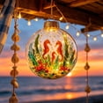 thumbnail image 3 of PLPPYFS Christmas Sea Themed Lighted Hanging Ornament Ball, Underwater Sea Animal Printed LED Glowing Bauble Design Holiday Hanging Decoration for Xmas Tree Window Home Party Gift, 3 of 6