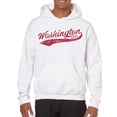 thumbnail image 5 of Washington DC Baseball Script - Hometown Pride, Pitcher Hoodie - Medium - White, 5 of 6