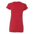 thumbnail image 3 of J. America Women's Glitter Short Sleeve T-Shirt 8138 - Red/ Silver Size 3XL, 3 of 5