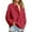 208#Red, variant on Womens Oversized Sweatshirt for Women Quarter Button Henley V Neck Long Sleeve Pullover Fall Casual Loose Fit Pullover Sweatshirts for Women Fashion Tops S-2XL Beige L