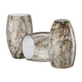 thumbnail image 3 of Ding 2.25 in. Lip Fitter River stone Glass Oblong Pendant Lamp Shade, 3 of 5