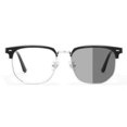 thumbnail image 4 of Gafas para miopía que cambian de color, adecuadas para hombres que trabajan en ingeniería científica, con prescripción ajustable, marco orbital, medio marco, lente plana, resistente a los rayos UV, 4 of 4