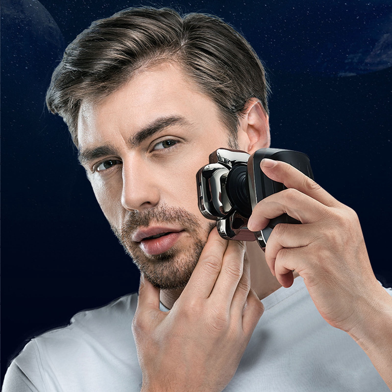 Electric Head Shaver for Bald Men, 9 Blade Rotary Razor for Face, USB Fast Charging Waterproof Hair Clipper for Scalp, Wet Dry Use