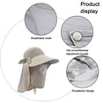 thumbnail image 3 of Chapeau Pare-Soleil UPF+50 pour Femmes à Rabat Détachable, Pliable, à Grand Bord, Protection UV, Masque Facial, 3 of 5