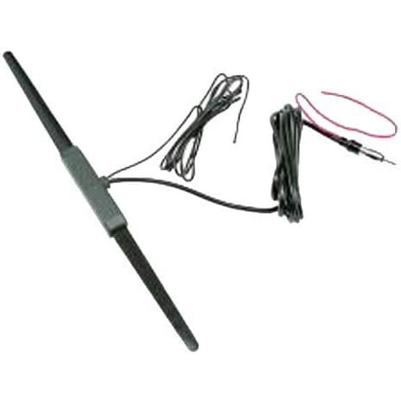 Jensen AN150SR Amplified AM/FM Antenna, Glass Mount Medium, Boosts Radio Signal Reception