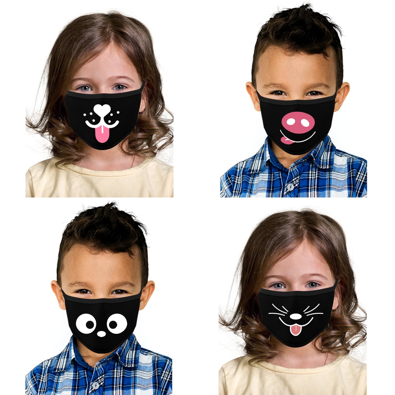 Awkward Styles - Cute Kawaii Face Mask Kids Reusable Face ...