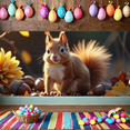 thumbnail image 5 of Adorable Squirrel Design Backdrop Banner Decorative Party Supplies Background for Fall Festivals Outdoor Gatherings Photo Booths and Autumn Celebrations, 5 of 7